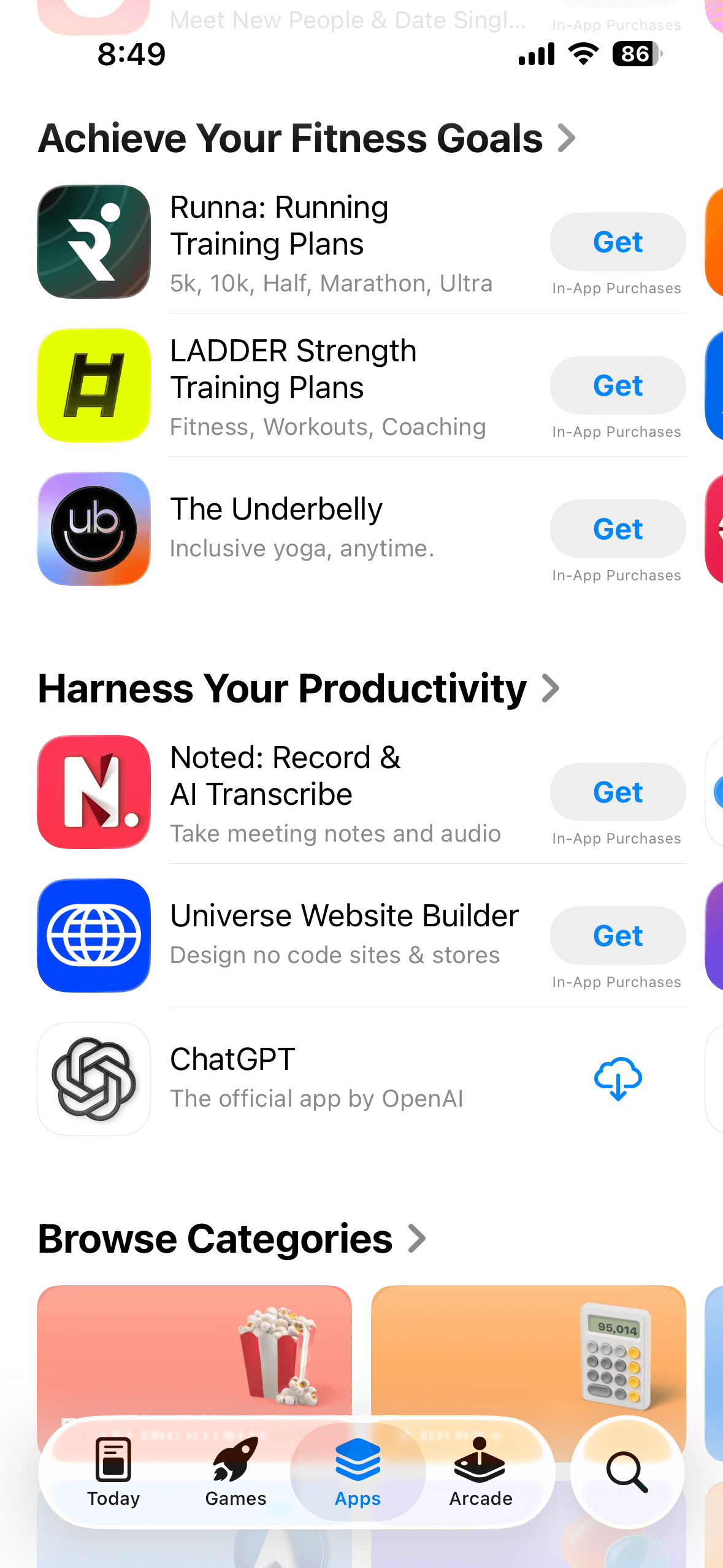 Apple iOS 26 App Store app