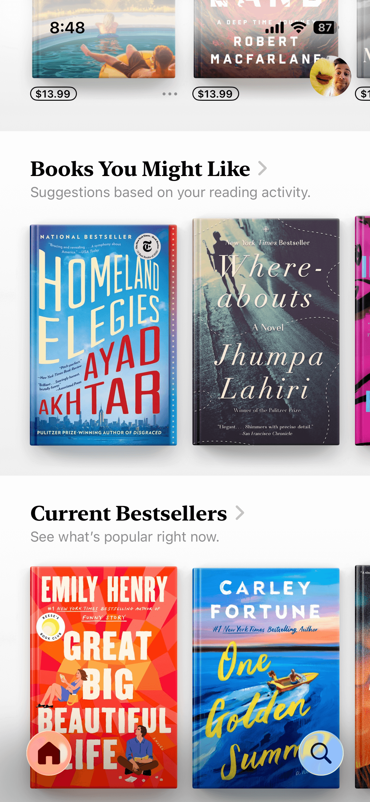 Apple iOS 26 books app