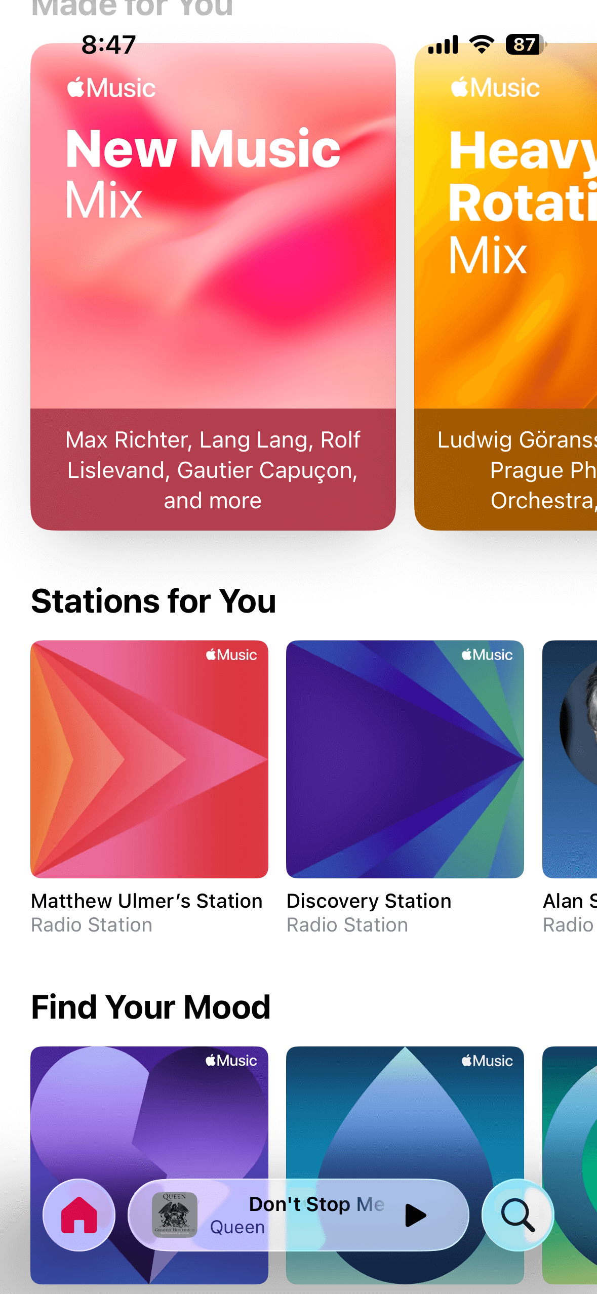 Apple iOS 26 music app