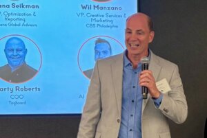 David Sonn speaking at event