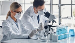 Scientist working in a lab
