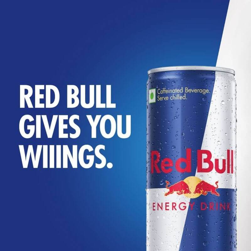 Red Bull gives you wings slogan