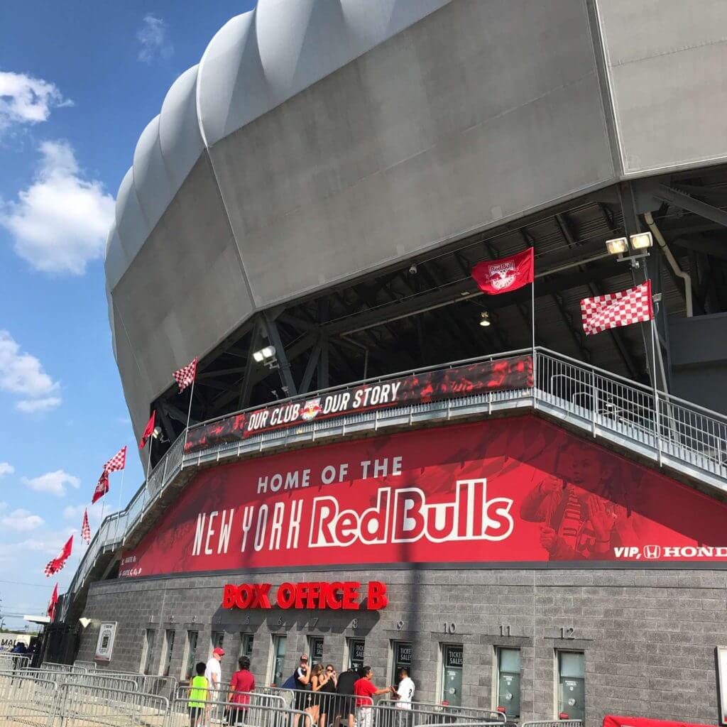 Side of the Red Bulls Arena
