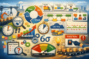 Image of multiple terms and elements in operations management