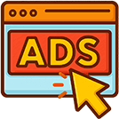 a banner ad being clicked