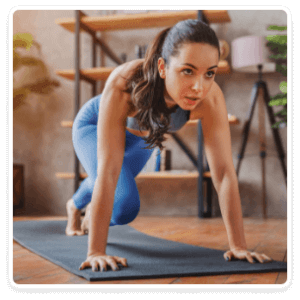 Woman working out