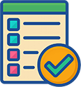 a check over a list