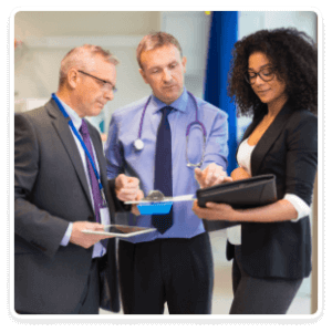Medical professionals meeting