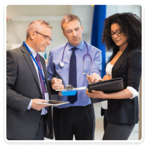 Medical professionals meeting