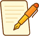 a pen and paper