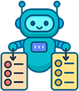 a robot with two lists