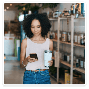 Woman in a store