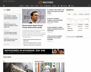 Reuters.com Homepage as of March 4, 2019