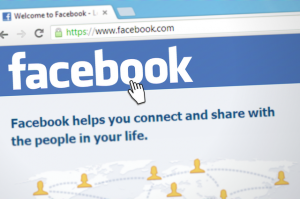 Facebook login page