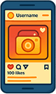 a social media post on a phone