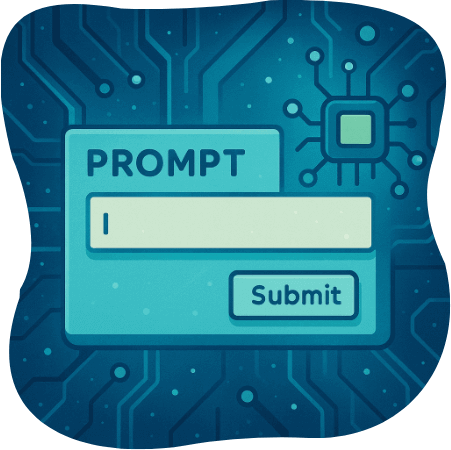 An AI search prompt box